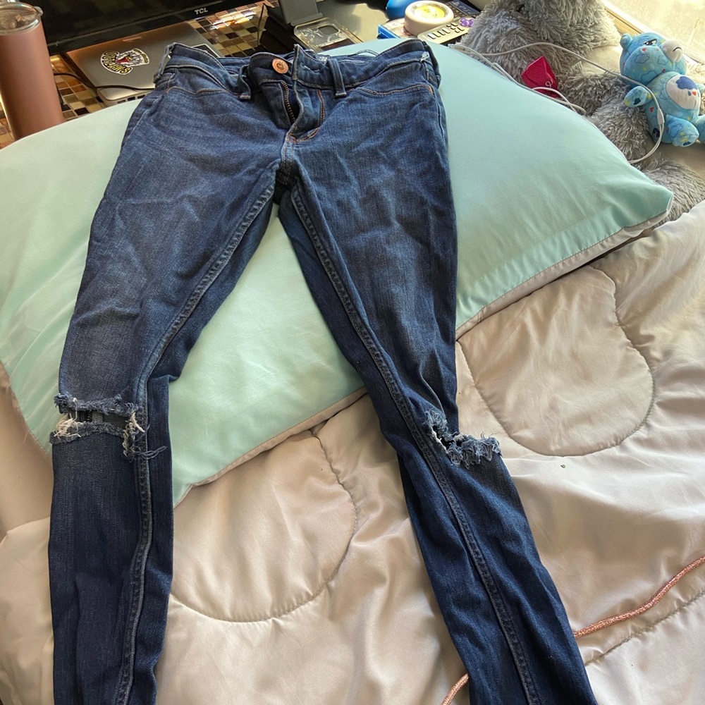 Hollister low rise skinny jeans
